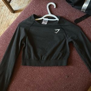 Gym shark crop top size small